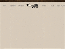 Tablet Screenshot of lazydogrestaurants.com